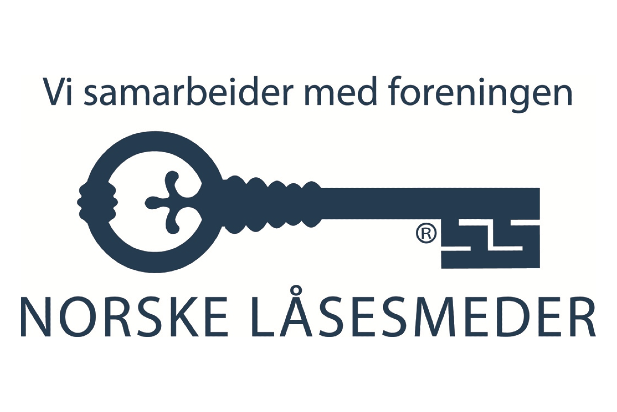 Vi samarbeider med sertifiserte låsesmeder landet rundt Logo Samabeidspartner med Foreningen Norske Låsesmeder LOGO